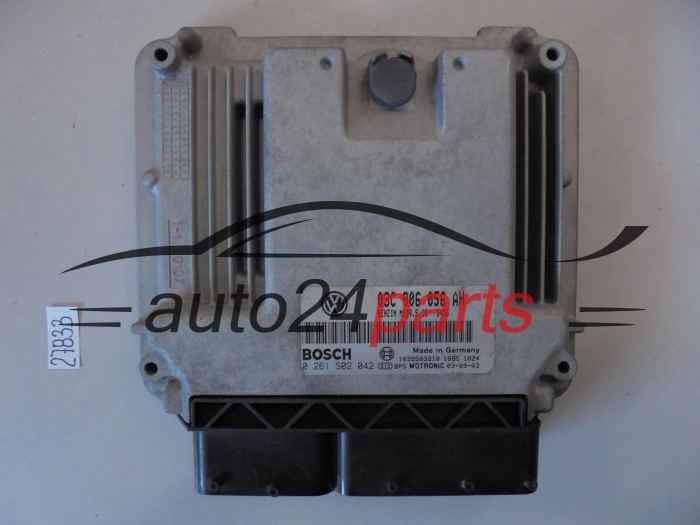 KOMPUTER STEROWNIK SILNIKA VW VOLKSWAGEN PASSAT 1.6 TSI 03C 906 056 AH, 03C906056AH, BOSCH 0 261 S02 042, 0261S02042, BENZIN MED9.5.10 5436, 1039S03810