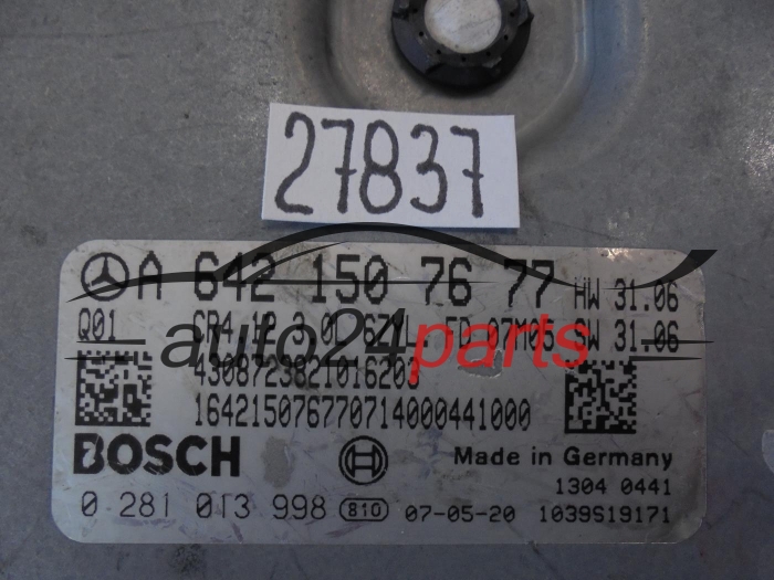 KOMPUTER STEROWNIK SILNIKA MERCEDES BENZ 0281013998 A6421507677 CR4.12