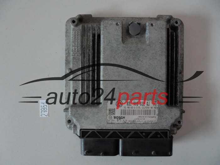 KOMPUTER STEROWNIK SILNIKA SKODA SUPERB 2.0 TDI BOSCH 0 281 015 878, 0281015878, 03L 906 022 QJ, 03L906022QJ, 03L906022GA, EDC17CP14