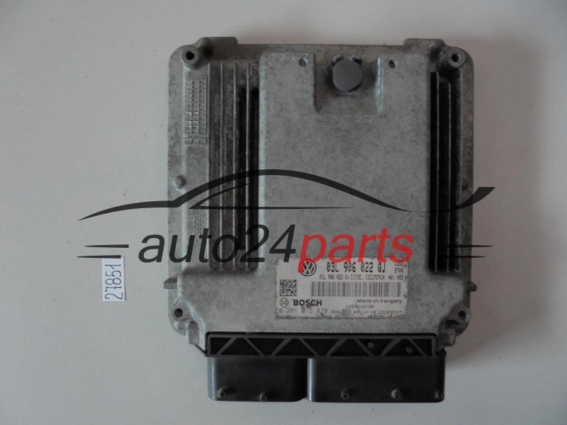KOMPUTER STEROWNIK SILNIKA SKODA SUPERB 2.0 TDI BOSCH 0 281 015 878, 0281015878, 03L 906 022 QJ, 03L906022QJ, 03L906022GA, EDC17CP14