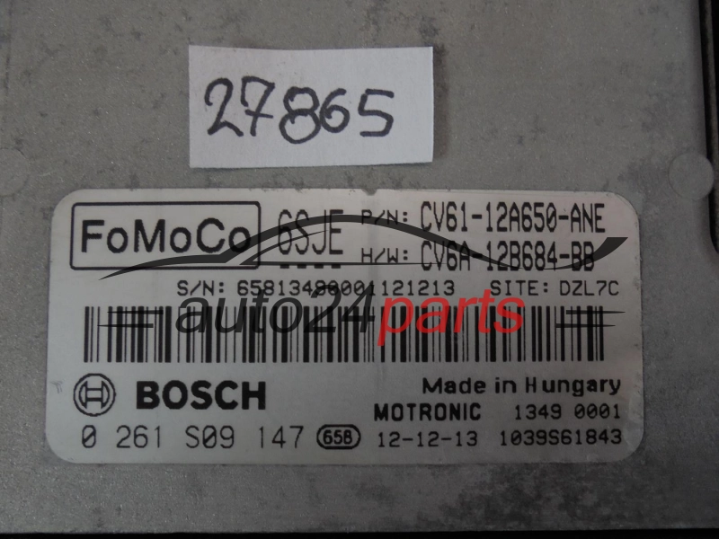 KOMPUTER STEROWNIK SILNIKA FORD 0261S09147 CV61-12A650-ANE CV6112A650ANE