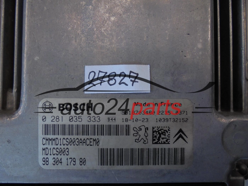 PEUGEOT 0281035333 9830417980