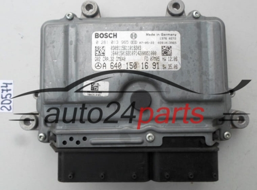 KOMPUTER STEROWNIK SILNIKA MERCEDES B180 BOSCH 0 281 013 965, 0281013965, A 640 150 16 91, A6401501691, 6401501691