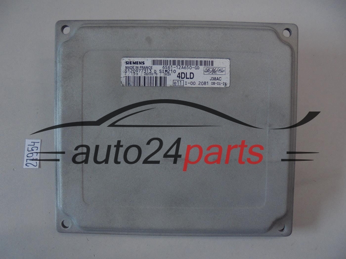 KOMPUTER STEROWNIK SILNIKA FORD FIESTA FUSION 1.4 SIEMENS S120977313 D, S120977313D, FoMoCo 6S61-12A650-GD, 6S6112A650GD, 4DLD, SIM210