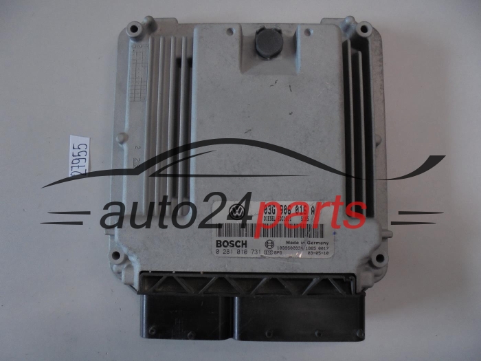 KOMPUTER STEROWNIK SILNIKA VW VOLKSWAGEN TOURAN 1.9 TDI 03G 906 016 A, 03G906016A, BOSCH 0 281 010 731, 0281010731, DIESEL EDC16U1 5032, 1039S02193