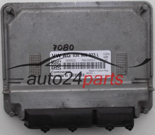 ECU CENTRALITA DE MOTOR VW VOLKSWAGEN POLO 1.2 03E906023L, 03E 906 023 L, SIEMENS 5WP40605 PETROL SIMOS 9.1 CGPA 4489
