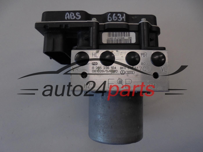 Pompe ABS et calculateur AUDI 0265236104 8K0614517CJ 8K0907379AH 0265950964