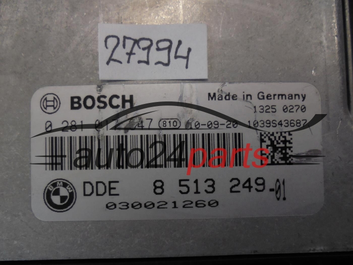 KOMPUTER STEROWNIK SILNIKA BMW 0281017647 8513249