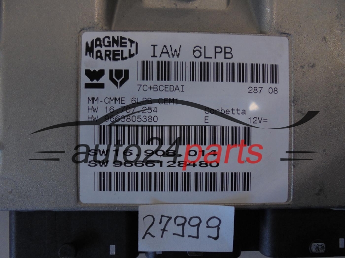 KOMPUTER STEROWNIK SILNIKA PEUGEOT IAW 6LPB IAW6LPB 9666128480