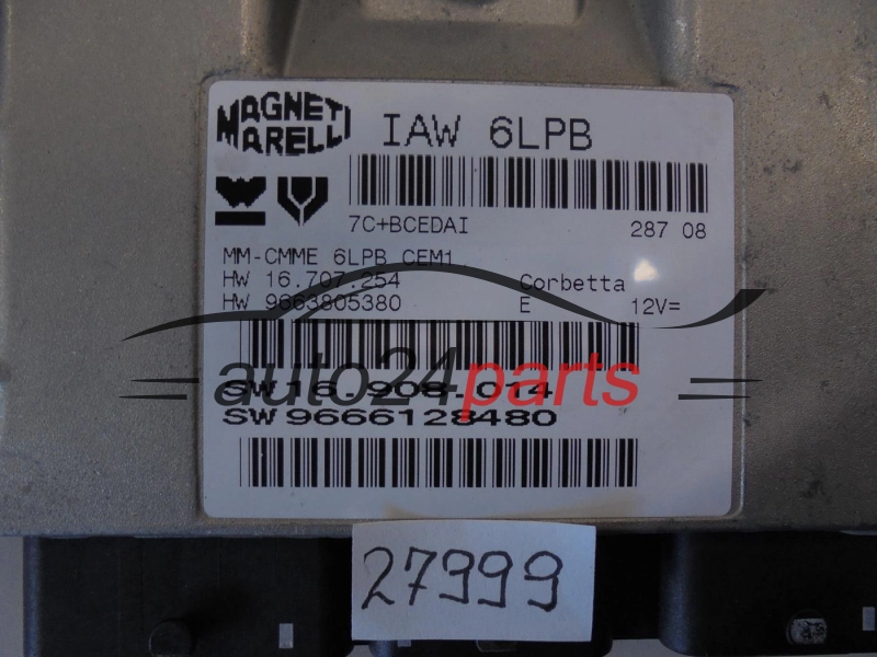 KOMPUTER STEROWNIK SILNIKA PEUGEOT IAW 6LPB IAW6LPB 9666128480