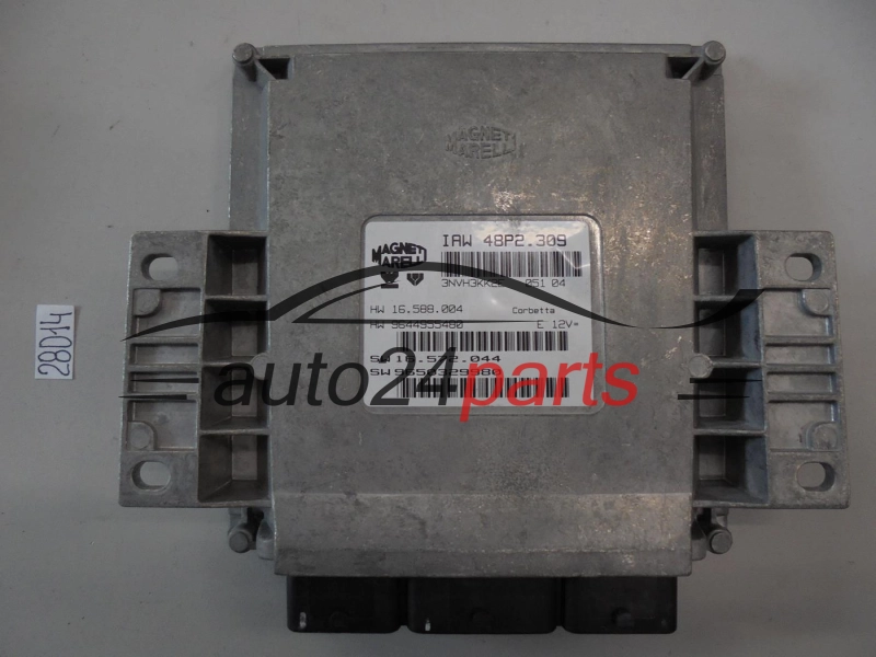 KOMPUTER STEROWNIK SILNIKA PEUGEOT 406 2.0 IAW48P2309, IAW48P2.309, IAW 48P2.309, HW9644955480, HW 9644955480, 16588004, 16.588.004, SW9650329980, SW 9650329980, 16572044, 16.572.044