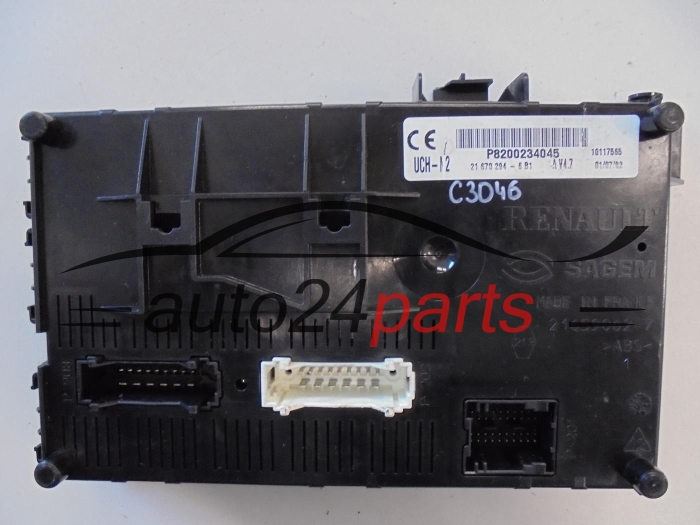 CENTRALKA MODUL STEROWNIK KOMFORTU RENAULT CLIO Sagem 21673923-7A, 216739237A, P8200234045A