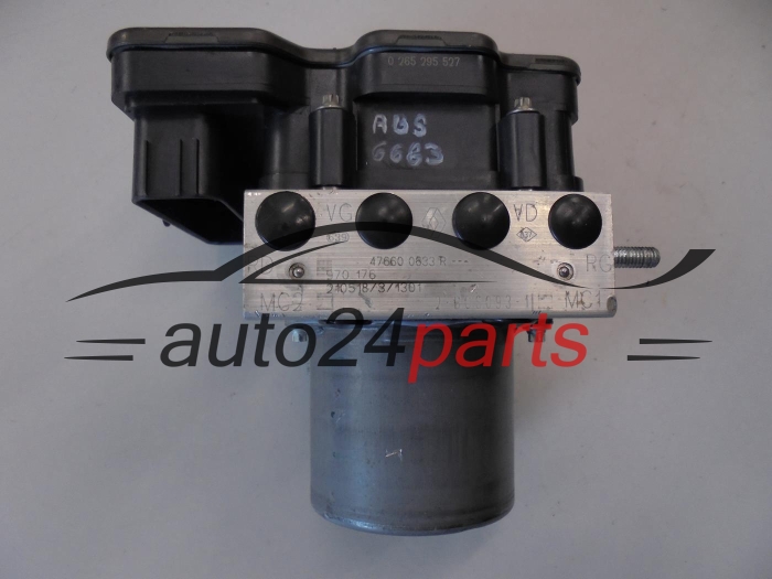Pompa ABS i sterownik Renault 476600633R 0265295527 0265956740