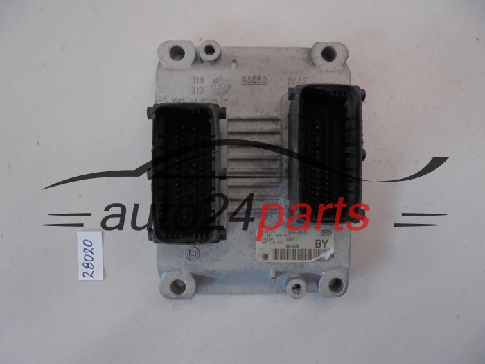 KOMPUTER STEROWNIK SILNIKA OPEL CORSA C 1.0 Z10XE BOSCH 0 261 206 072, 0261206072, GM 09 115 111 BY, 09115111 BY