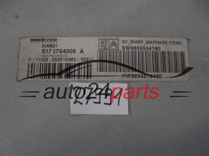 CITROEN PEUGEOT S122754005A 9659554180 9654519480 SIM821