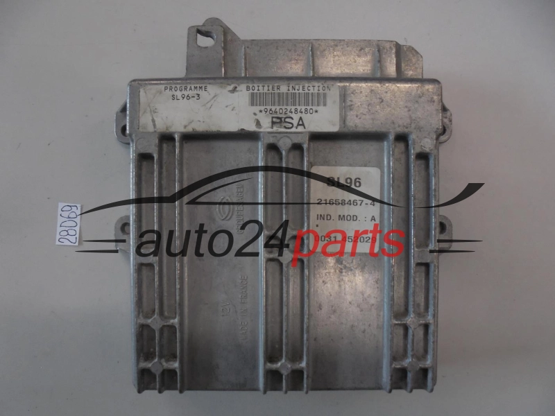 KOMPUTER STEROWNIK SILNIKA PEUGEOT 406 1.8 SAGEM 21658467-4, 216584674, PSA 9640248480 SL96-3