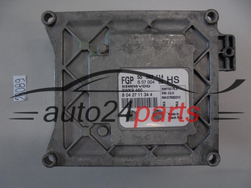 KOMPUTER STEROWNIK SILNIKA OPEL ASTRA ZAFIRA 1.6 Z16XER 1.8 Z18XER SIEMENS VDO 5WK9 460, 5WK9460, FGP 55 567 114 HS, 55567114HS, 55567114, SIMTEC75.5