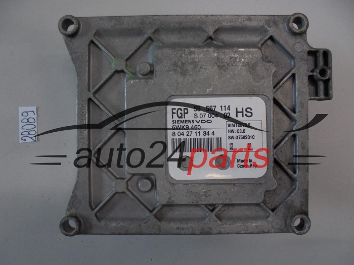 KOMPUTER STEROWNIK SILNIKA OPEL ASTRA ZAFIRA 1.6 Z16XER 1.8 Z18XER SIEMENS VDO 5WK9 460, 5WK9460, FGP 55 567 114 HS, 55567114HS, 55567114, SIMTEC75.5