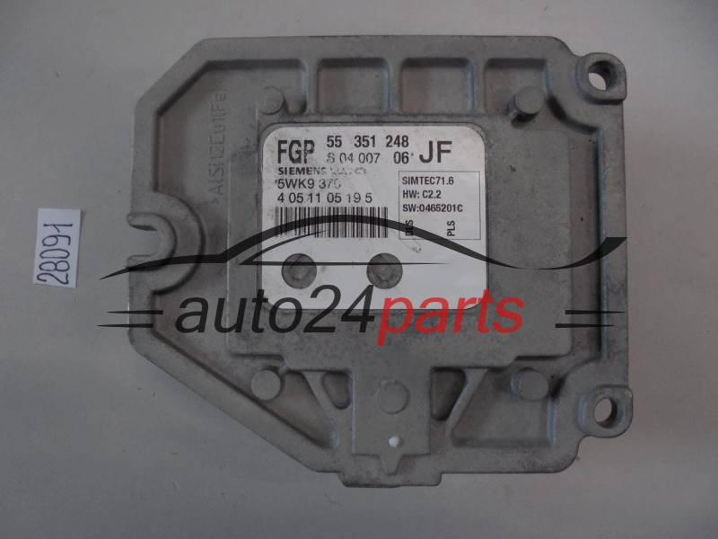 KOMPUTER STEROWNIK SILNIKA OPEL ASTRA ZAFIRA 1.8 Z18XE 55351248 JF, 55 351 248 JF FGP 5WK9370, 5WK9 370