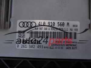KOMPUTER STEROWNIK SILNIKA AUDI BOSCH 0 261 S02 493, 0261S02493, 4L0 910 560 M, 4L0910560M, MED9.1.1