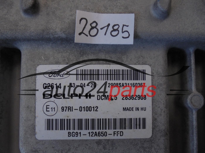 KOMPUTER STEROWNIK SILNIKA FORD S-MAX 2.0 TDCI 28362908, BG91-12A650-FFD, BG9112A650FFD