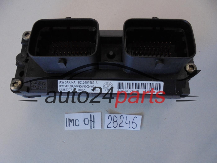 KOMPUTER STEROWNIK SILNIKA FIAT PUNTO MAGNETI MARELLI IAW 5AF.NA, IAW5AFNA, 51865707, BC.0101989.A, BC0101989A