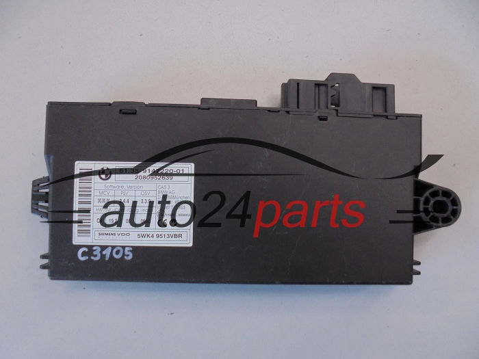 STEROWNIK CENTRALKA CAS 3 BMW 6135914722001, 61.35-9147220-01, 61.35 - 9147220 - 01, SIEMENS VDO 5WK4 9513VBR, 5WK49513VBR