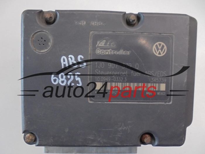 Bomba ABS y centralita AUDI SEAT SKODA VOLKSWAGEN 1J0 614 217 E, 1J0614217E, ATE 10.0204-0212.4, 10020402124, 1J0 907 379 Q, 1J0907379Q, 10.0949-0332.3, 10094903323