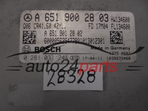 KOMPUTER STEROWNIK SILNIKA MERCEDES BENZ 0281031244 A6519002803