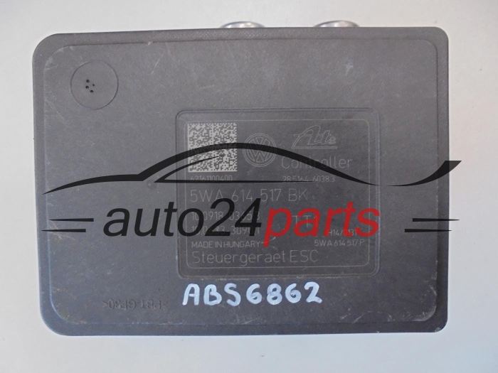 Pompe ABS et calculateur VOLKSWAGEN AUDI 5WA614517BK 10.0918-0365.3 10091803653