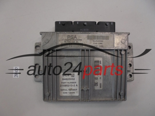 KOMPUTER STEROWNIK SILNIKA CITROEN PEUGEOT 21585212-2A 215852122A 9649433980 9657010980