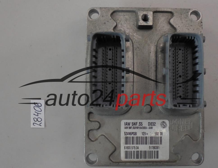 KOMPUTER STEROWNIK SILNIKA FIAT PANDA 1.2 MAGNETI MARELLI IAW 5NF.S5, IAW5NFS5, 51788361, 61600.579.04, 6160057904