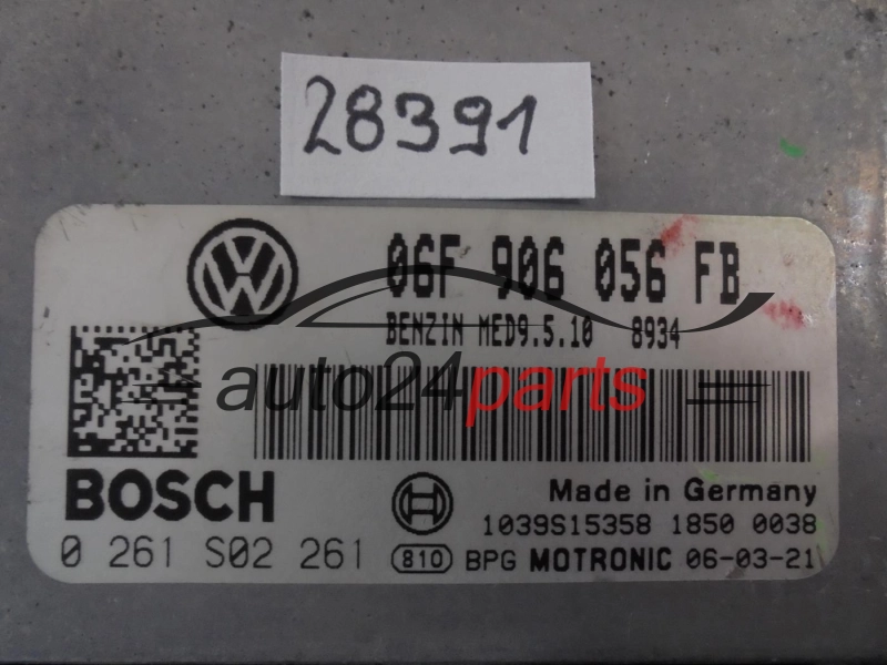 VOLKSWAGEN 0261S02261 06F906056FB MED9.5.10