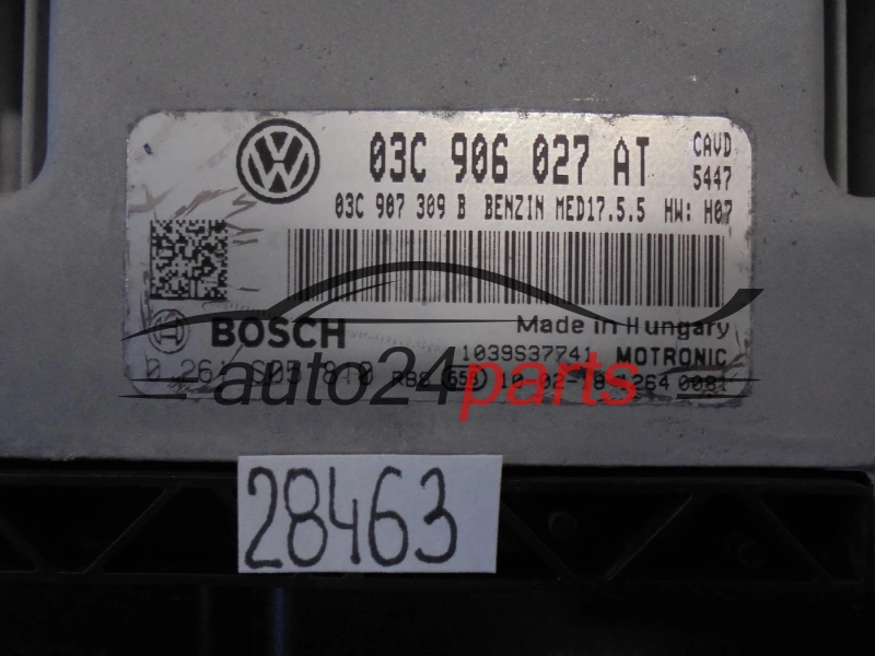 VOLKSWAGEN 03C906027AT 03C907309B  MED17.5.5  0261S05810