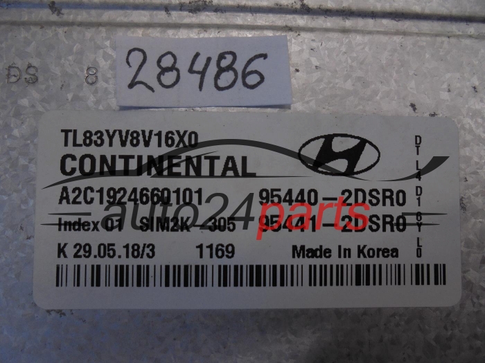Calculateur de boîte automatique  HYUNDAI A2C1924660101 95440-2DSR0 954402DSR0 SIM2K-305