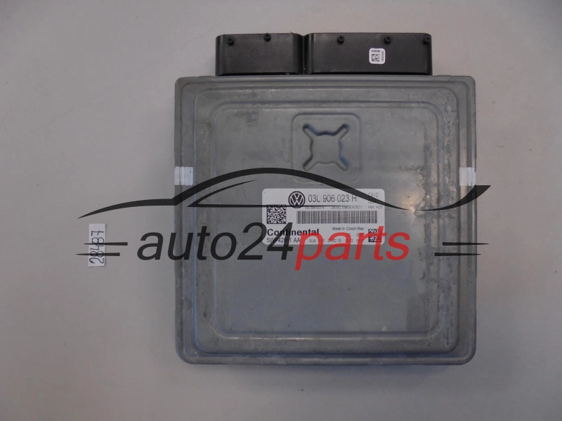 KOMPUTER STEROWNIK SILNIKA VW VOLKSWAGEN GOLF 1.6 TDI CONTINENTAL 5WP42811 AA, 5WP42811AA, 03L 906 023 H, 03L906023H, 03L906023A, PCR2.1