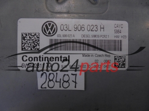 KOMPUTER STEROWNIK SILNIKA VW VOLKSWAGEN GOLF 1.6 TDI CONTINENTAL 5WP42811 AA, 5WP42811AA, 03L 906 023 H, 03L906023H, 03L906023A, PCR2.1