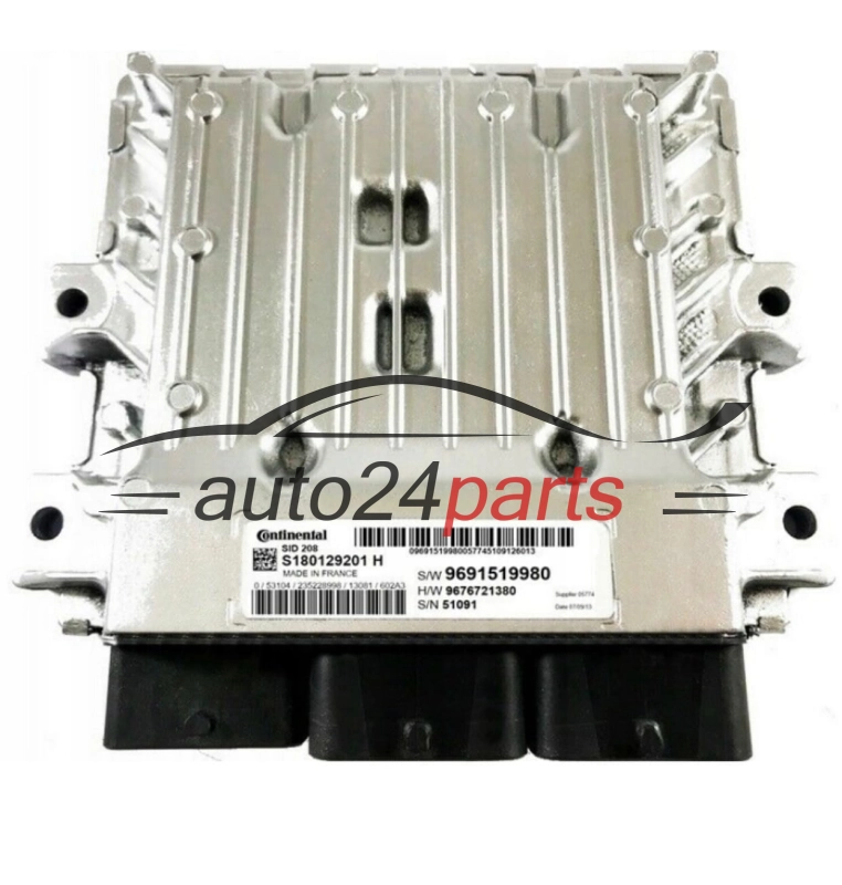 KOMPUTER STEROWNIK SILNIKA CITROEN PEUGEOT S180129201 H S180129201H 9691519980 9676721380 PLUG AND PLAY