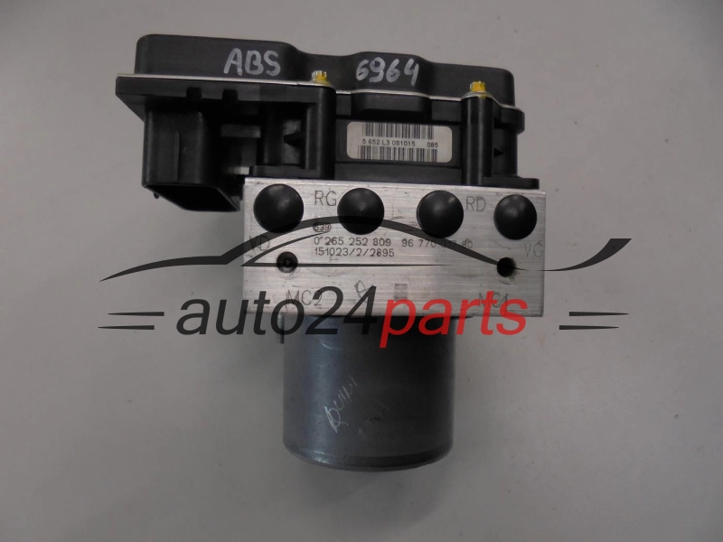 ABS POMPA I STEROWNIK PEUGEOT BOSCH 0 265 252 809, 0265252809, 9677031780, 0265952294