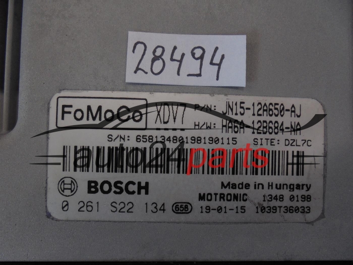 KOMPUTER STEROWNIK SILNIKA FORD 0261S22134 JN15-12A650-AJ JN1512A650AJ