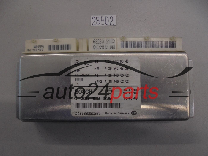 ABS STEROWNIK ESP MERCEDES 0265109539 A2115406045 A2115454932 A2114480302 A2114480202