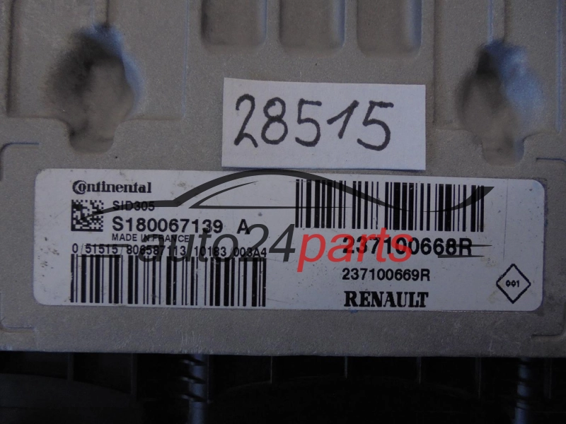 KOMPUTER STEROWNIK SILNIKA RENAULT 237100668R S180067139A SID305