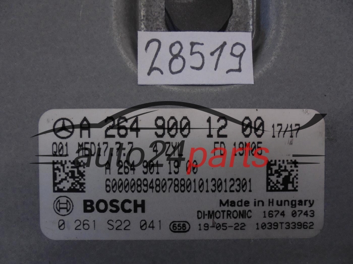 KOMPUTER STEROWNIK SILNIKA MERCEDES BENZ 0261S22041 A2649001200 MED17.7.7