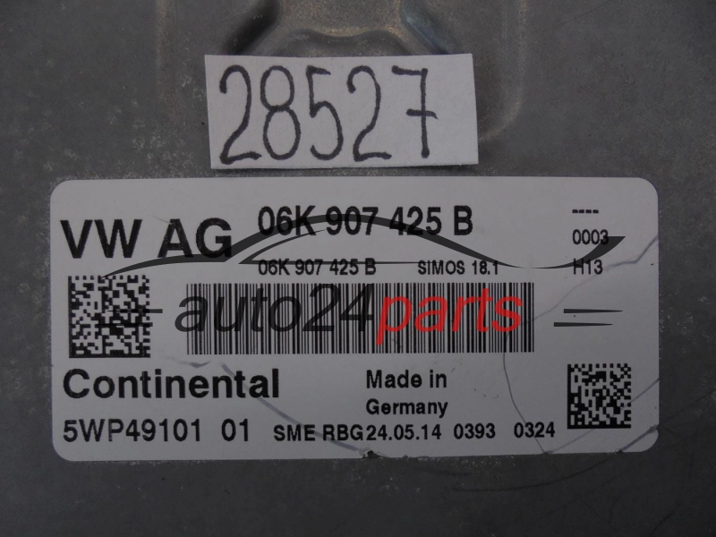 KOMPUTER STEROWNIK SILNIKA AUDI VW 5WP49101 01 5WP4910101 06K907425B SIMOS 18.1