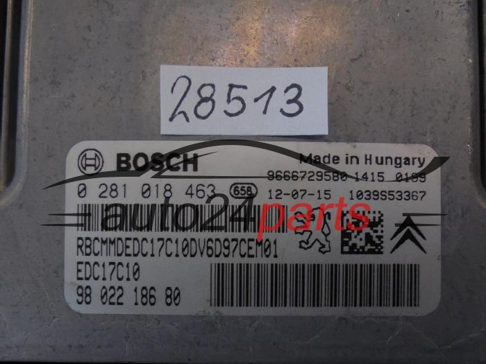 CITROEN PEUGEOT 0281018463 9802218680