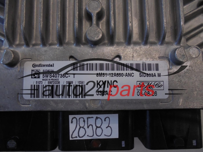 KOMPUTER STEROWNIK SILNIKA FORD 8M51-12A650-ANC 8M5112A650ANC 5WS40736C-T