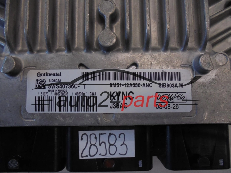 KOMPUTER STEROWNIK SILNIKA FORD 8M51-12A650-ANC 8M5112A650ANC 5WS40736C-T