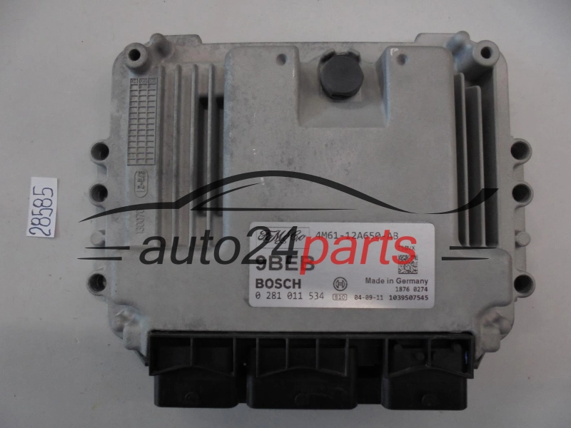 KOMPUTER STEROWNIK SILNIKA MAZDA 1.6 TDCI BOSCH 0 281 011 534, 0281011534, FoMoCo 3M61-12A650-AB, 3M6112A650AB