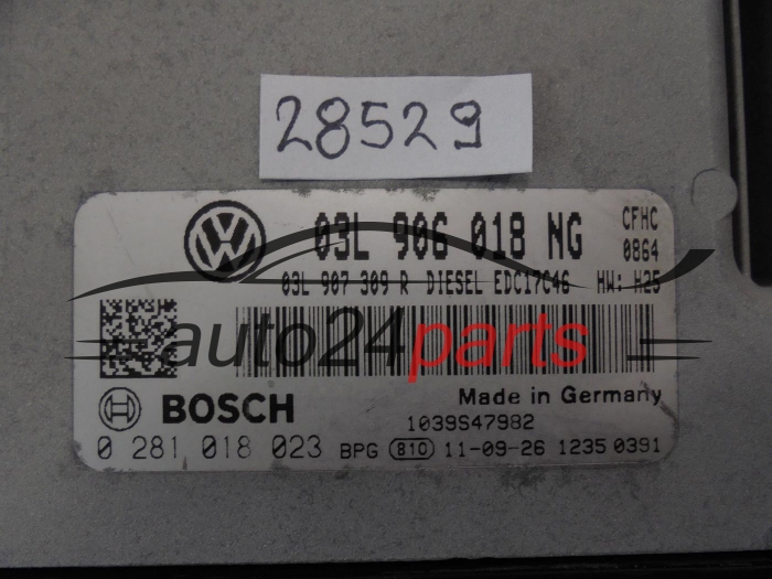 VOLKSWAGEN 0281018023 03L906018NG EDC17C46