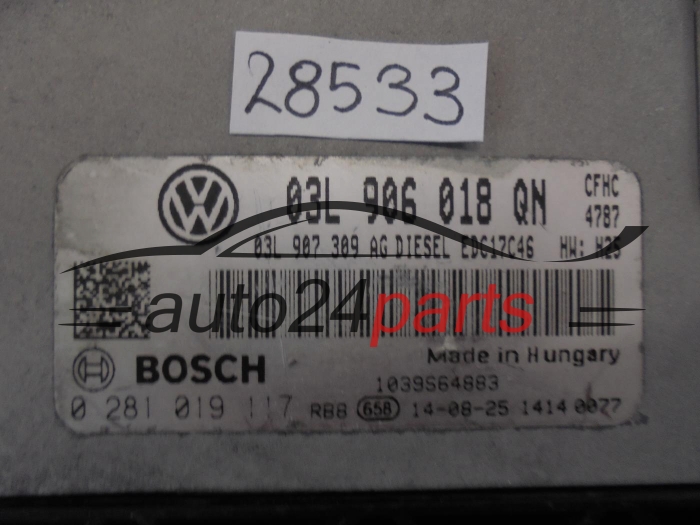 SKODA 0281019117 03L906018QN EDC17C46